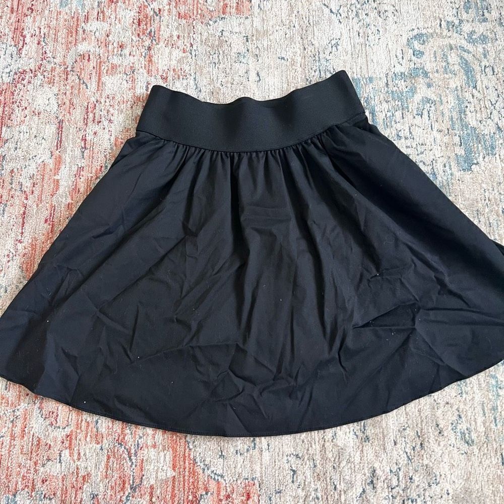 Express Black Elastic A-Line Skirt